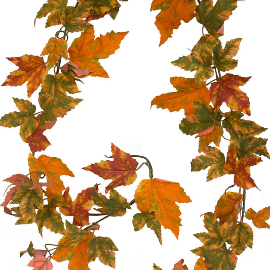 Maple Leaf Garland - Autumn Orange Gold - 183cm