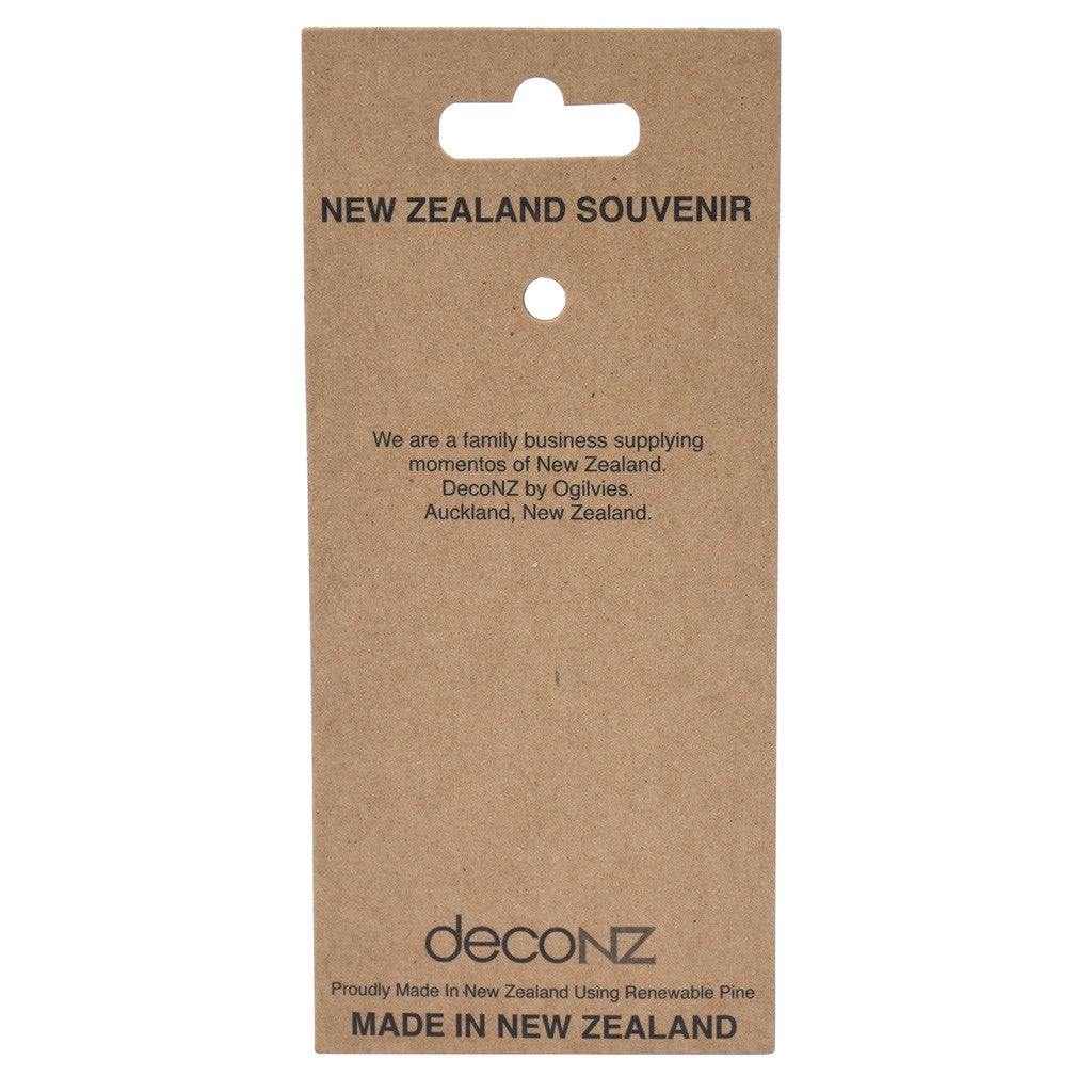 New Zealand Made Wooden Decoration - Kiwi