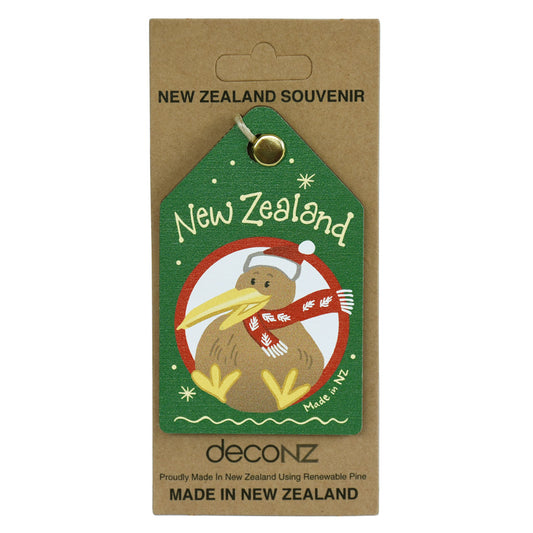 New Zealand Made Wooden Decoration - Kiwi