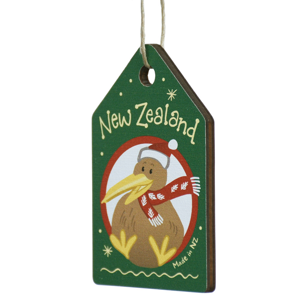 New Zealand Made Wooden Decoration - Kiwi