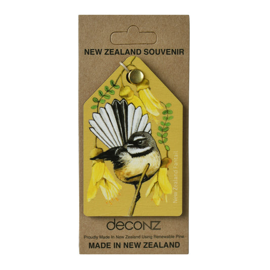 New Zealand Made Eco Christmas Decoration - Fantail Gold