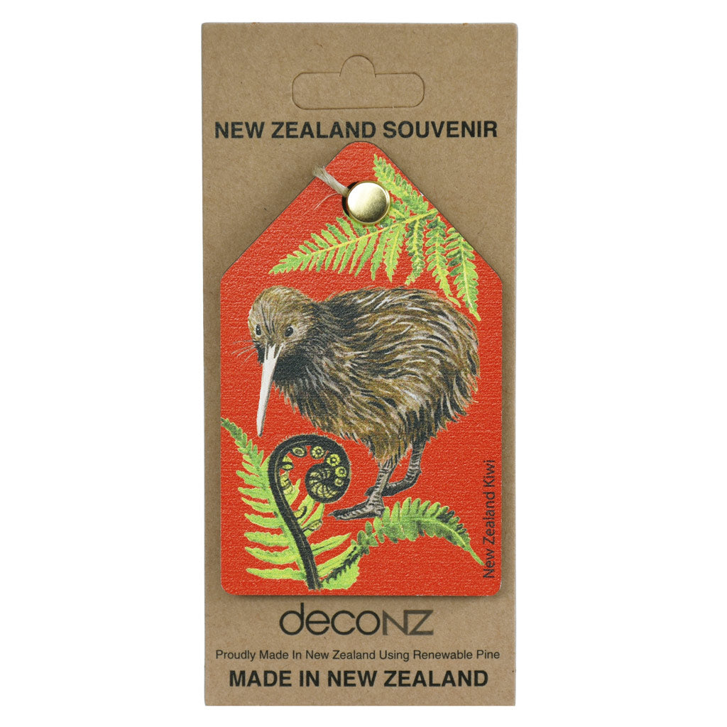 New Zealand Made Eco Christmas Decoration - Kiwi Red