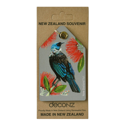 New Zealand Made Eco Christmas Decoration - Tui Silver