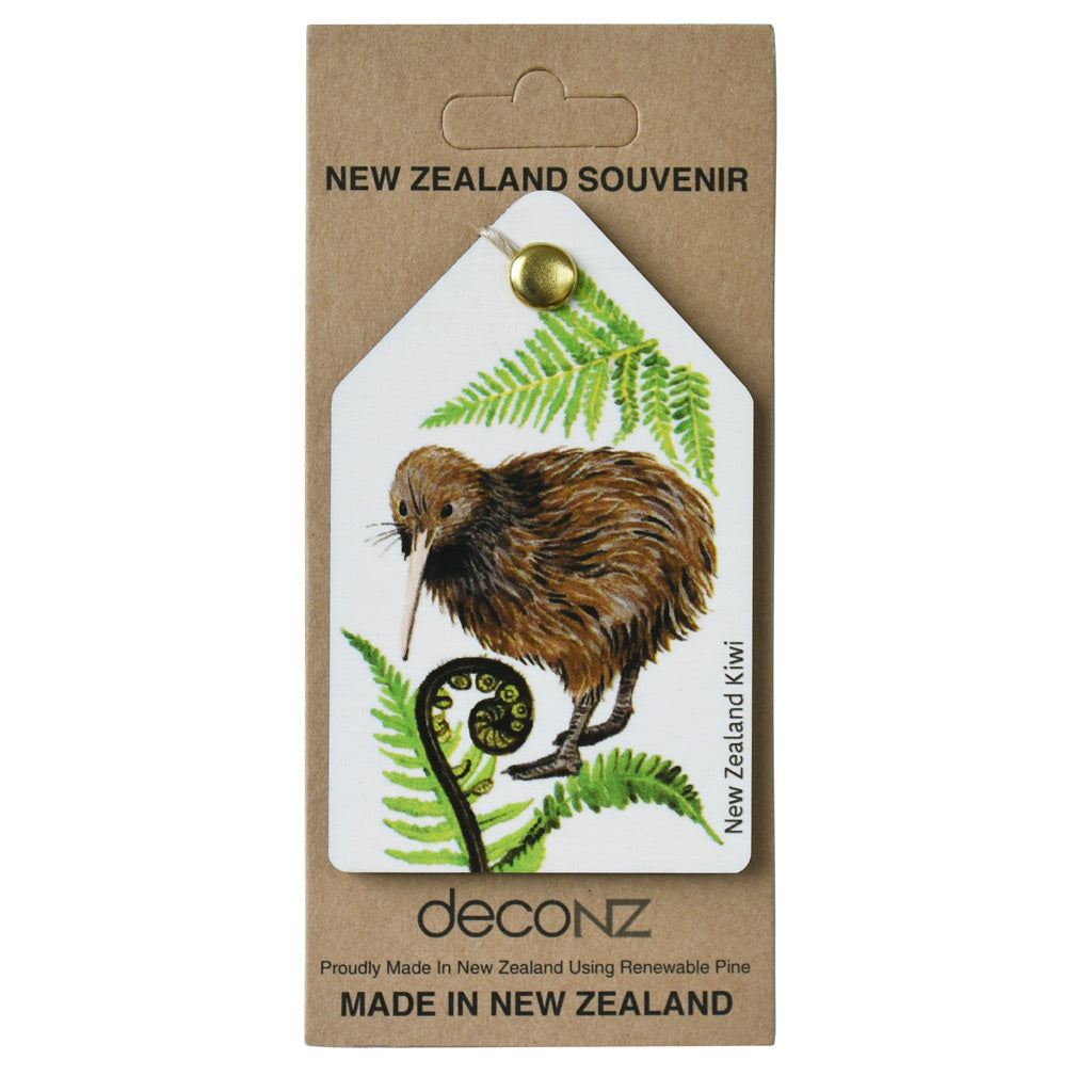 New Zealand Made Eco Christmas Decoration - Kiwi White