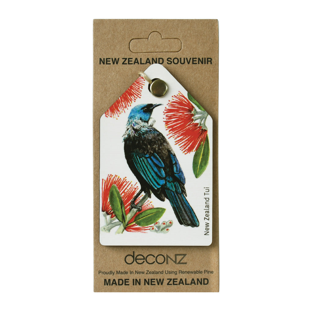 New Zealand Made Eco Christmas Decoration - Tui White