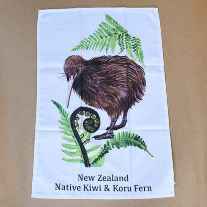 Tea Towel - New Zealand native Kiwi