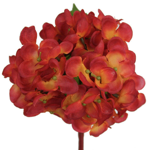 Hydrangea Pick - Burnt Orange