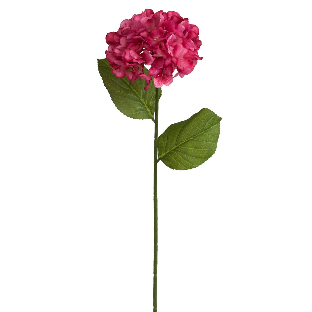 Hydrangea Flower Spray - Artificial - Cerise Pink