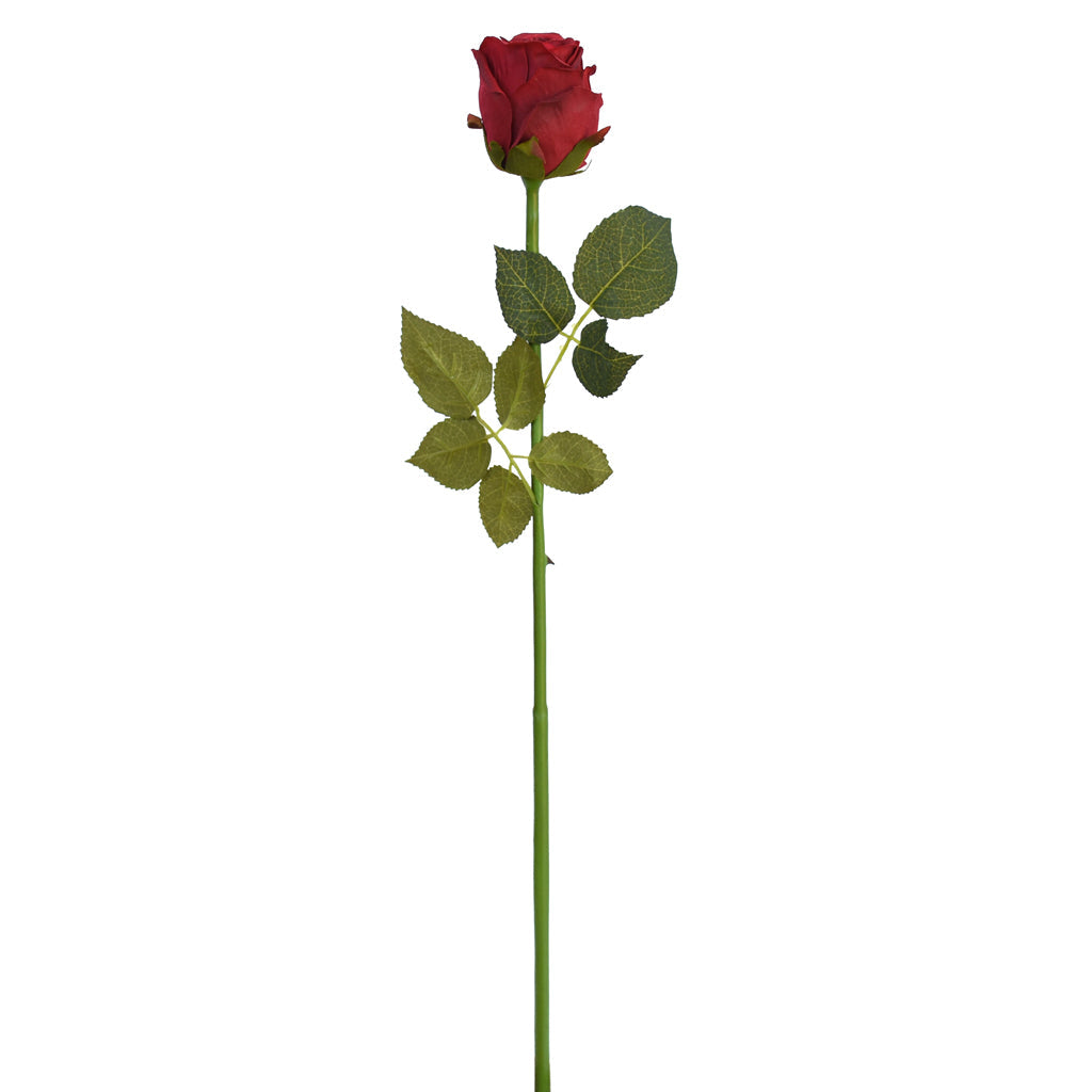 Rose - Valentine's Empire - Artificial - Half Bloom - Red