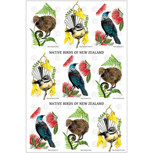 Tea Towel - Birds of New Zealand