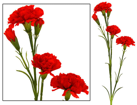 Carnation Flower Spray - Red